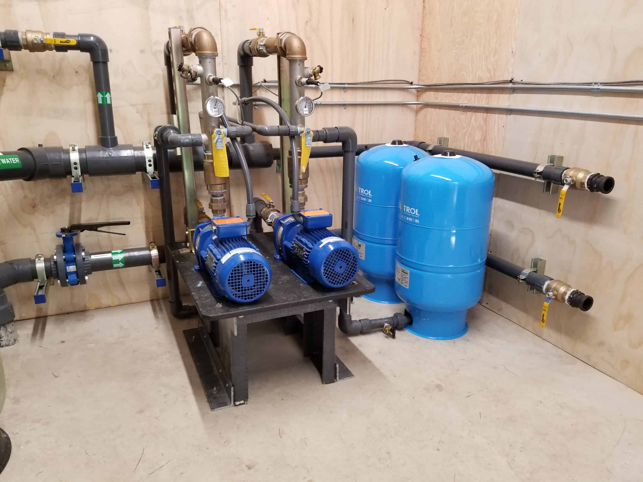 Community Well Booster Pump System Blue Line Water Pierce County WA
